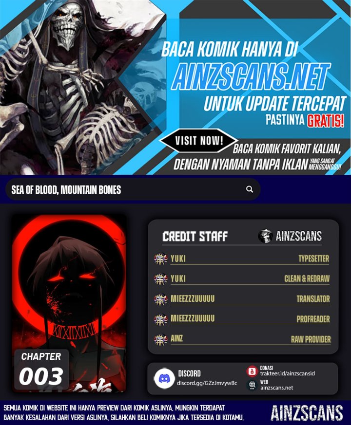 Sea of Blood Mountain of Bones - Halaman 1 Baca Komik Sea of Blood Mountain of Bones Chapter 03 halaman 1