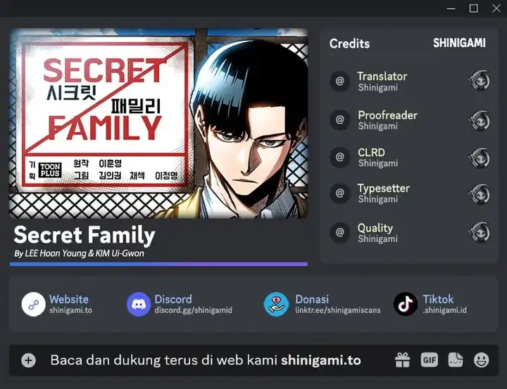 Baca Secret Family Chapter 30 - Halaman 1 Baca Secret Family - Chapter 30 halaman 1