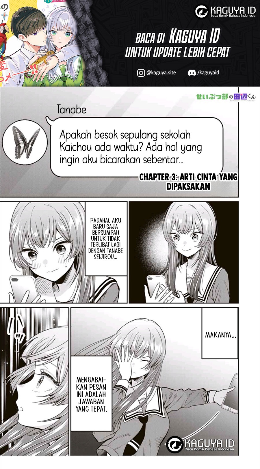 Baca Seibutsu-bu no Tanabe-kun - Chapter 03 halaman 2