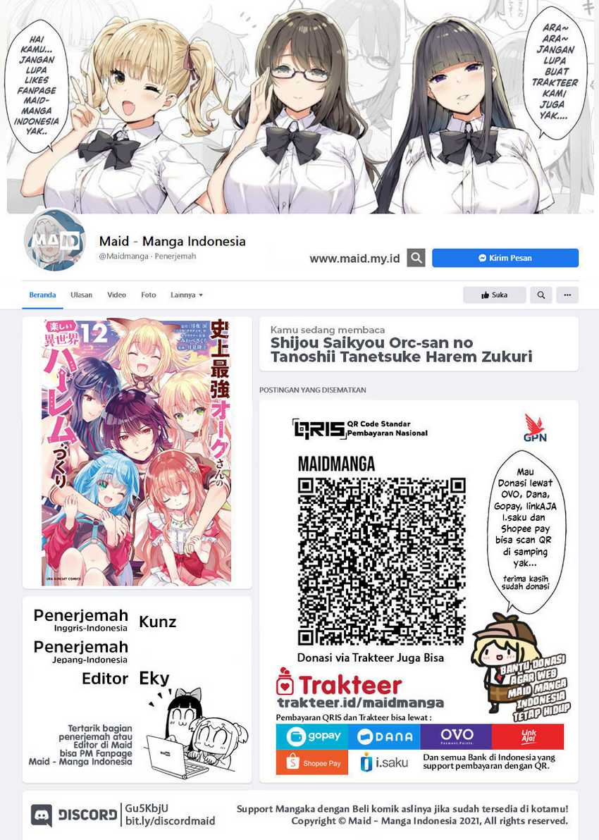 Baca Shijou Saikyou Orc-san no Tanoshii Tanetsuke Harem Zukuri - Chapter 103 halaman 2