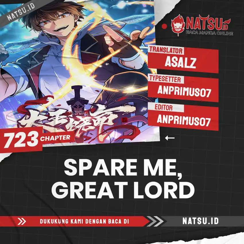 Baca Spare Me, Great Lord! - Chapter 723 halaman 1