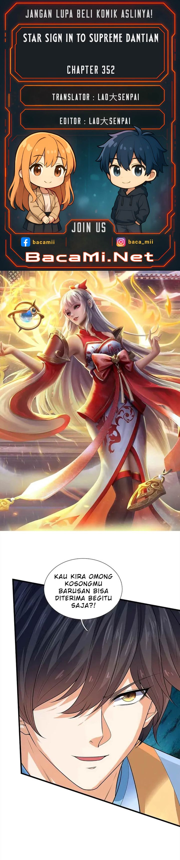Baca Star Sign In To Supreme Dantian - Chapter 352 halaman 1