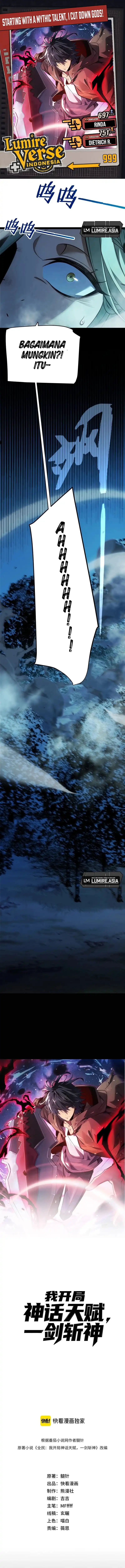 Baca Starting with a Mythic Talent, I Cut Down Gods! - Chapter 09 halaman 1