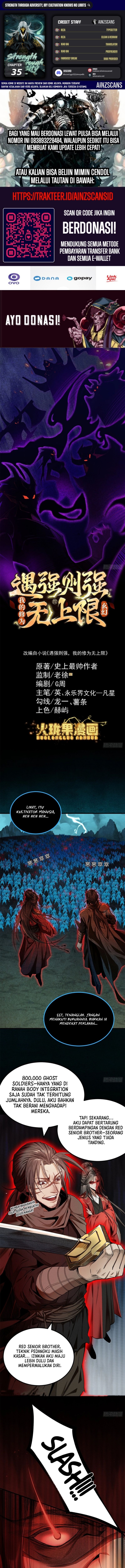 Baca Strength Through Adversity, My Cultivation Knows No Limits - Chapter 35 halaman 1