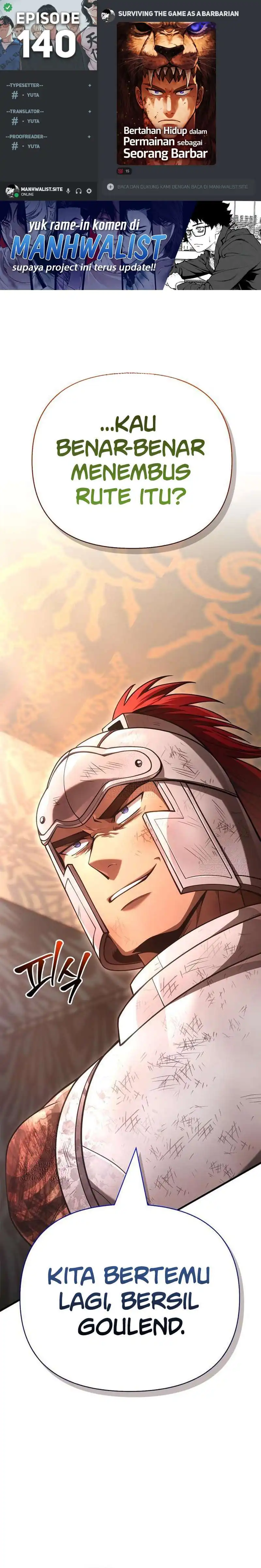 Baca Survive as a Barbarian in the Game - Chapter 140 halaman 1