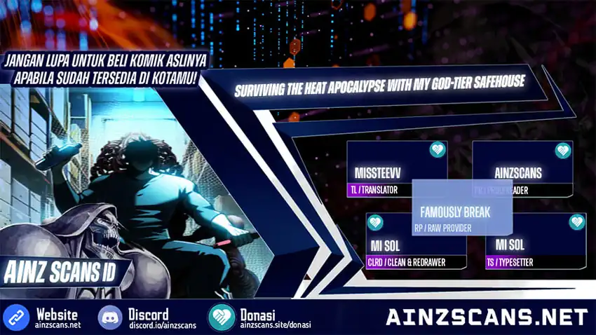 Baca Surviving the Heat Apocalypse with My God-Tier Safehouse - Chapter 14 halaman 1