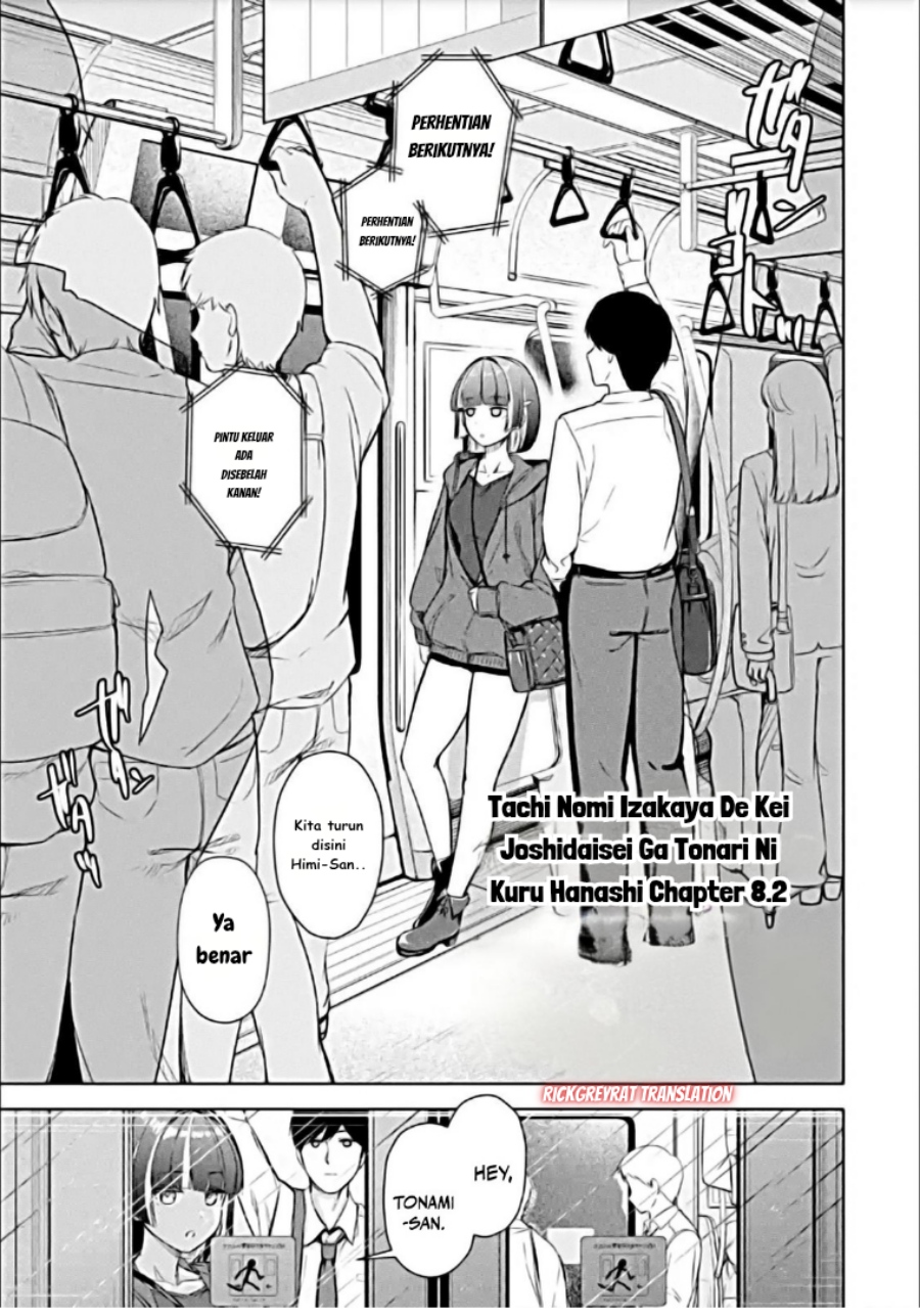 Baca Tachi Nomi Izakaya De Kei Joshidaisei Ga Tonari Ni Kuru Hanashi - Chapter 08.2 halaman 2