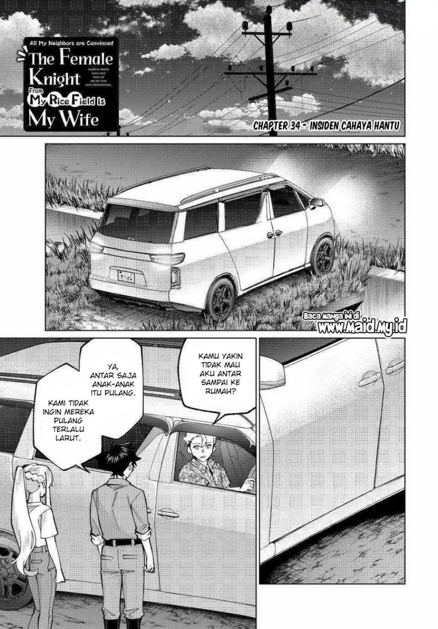 Baca Tanbo de Hirotta Onna Kishi, Inaka de Ore no Yome da to Omowareteiru - Chapter 34 halaman 3