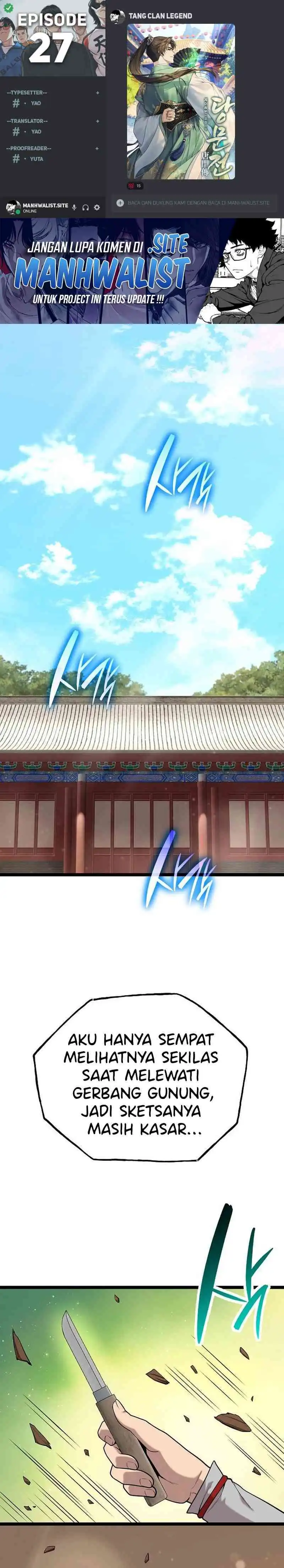 Baca Tang Clan Legend - Chapter 27 halaman 1