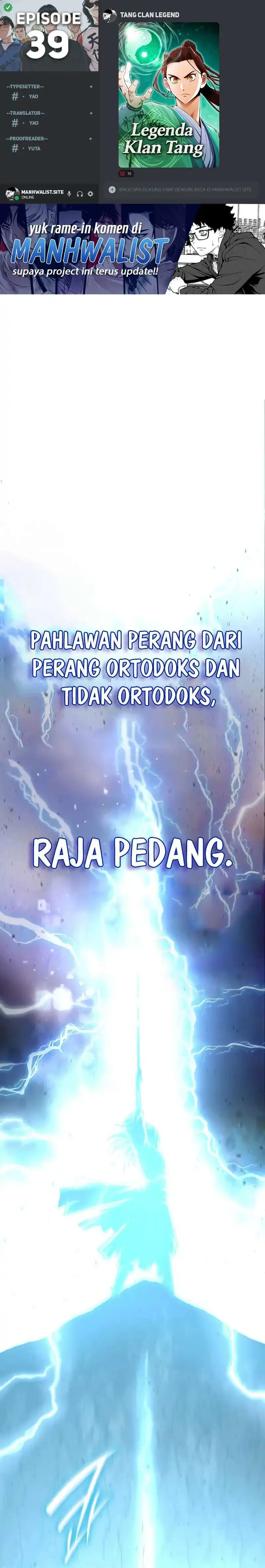 Baca Tang Clan Legend - Chapter 39 halaman 1