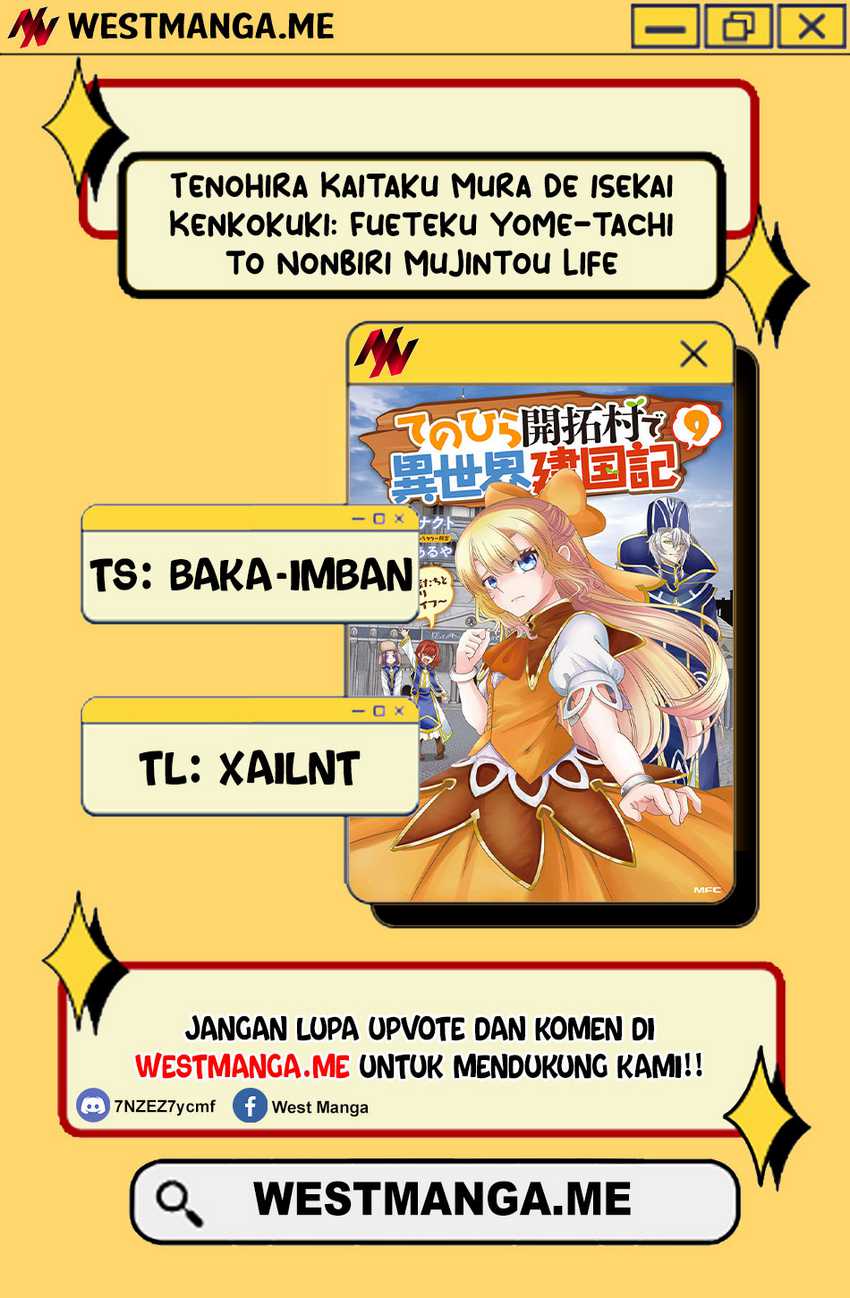 Baca Tenohira Kaitakumura de Isekai Kenkouki ~Fueteku Yome-tachi to Nonbiri Mujintou Raifu~ - Chapter 58 halaman 3