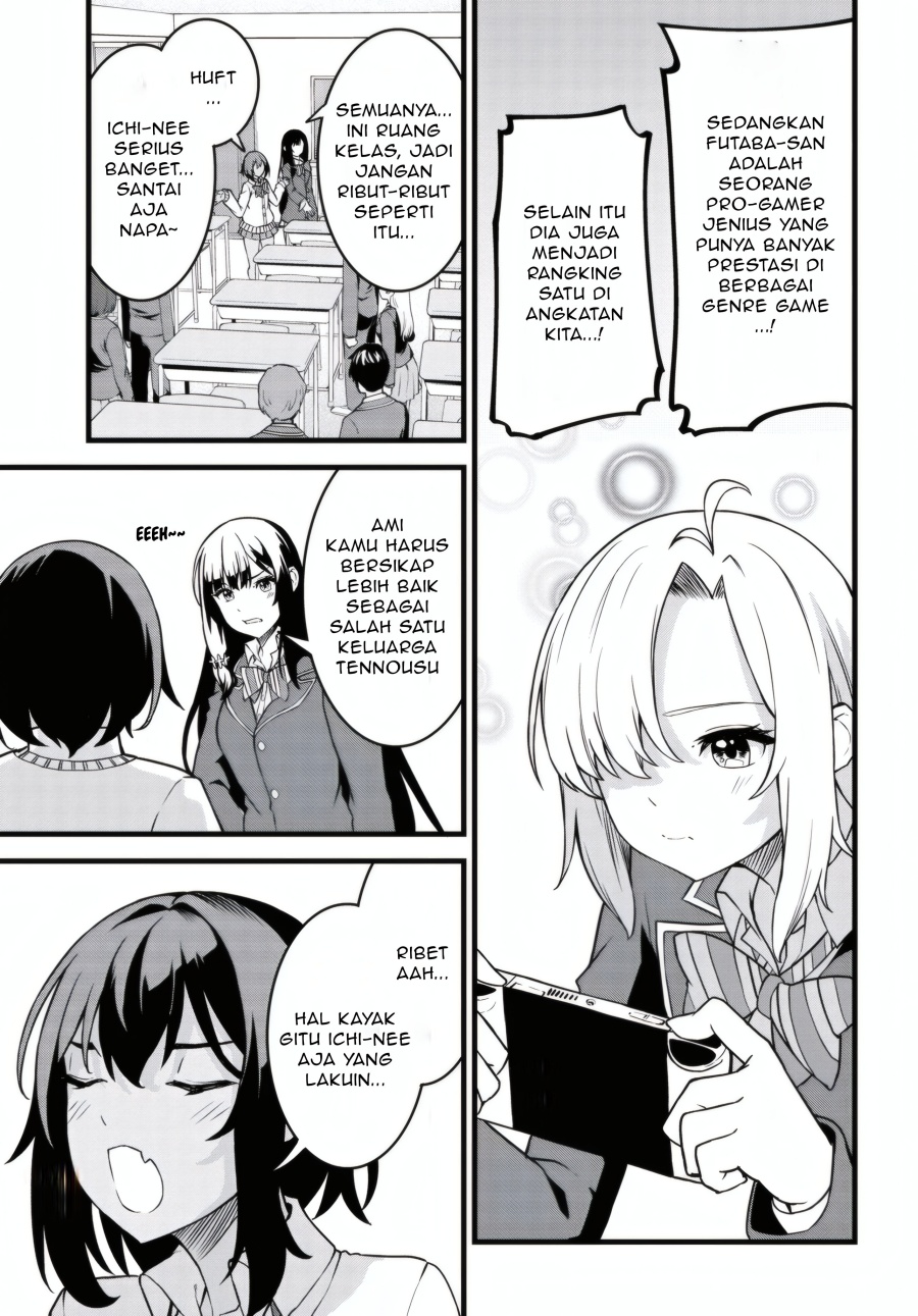 Tensai Bishoujo Sanshimai wa Isourou ni Dake Choro Kawaii Chapter 01 page 26