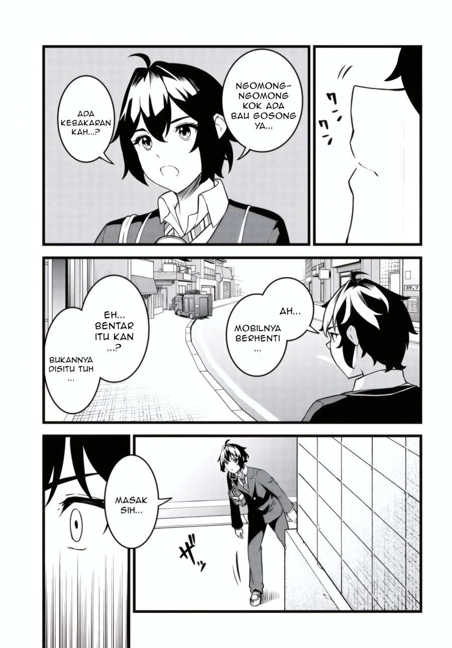 Tensai Bishoujo Sanshimai wa Isourou ni Dake Choro Kawaii Chapter 01 page 34
