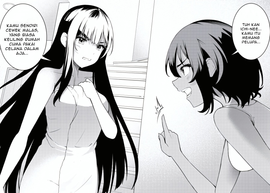 Tensai Bishoujo Sanshimai wa Isourou ni Dake Choro Kawaii Chapter 01 page 84