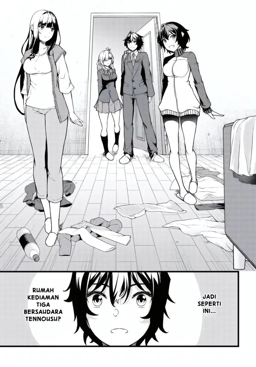 Tensai Bishoujo Sanshimai wa Isourou ni Dake Choro Kawaii Chapter 02 page 8