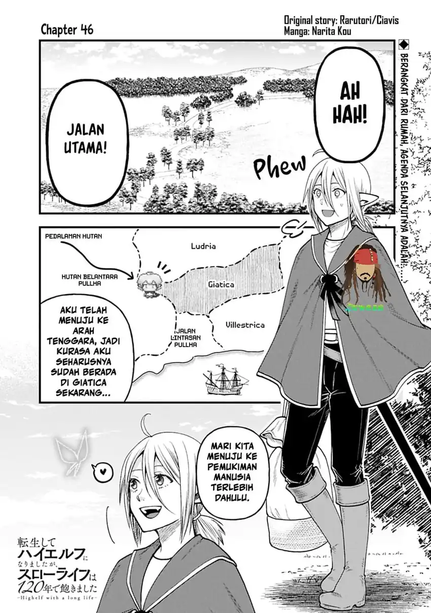 Baca Tensei Shite High Elf ni Narimashitaga, Slow Life wa 120-nen de Akimashita - Chapter 46 halaman 1
