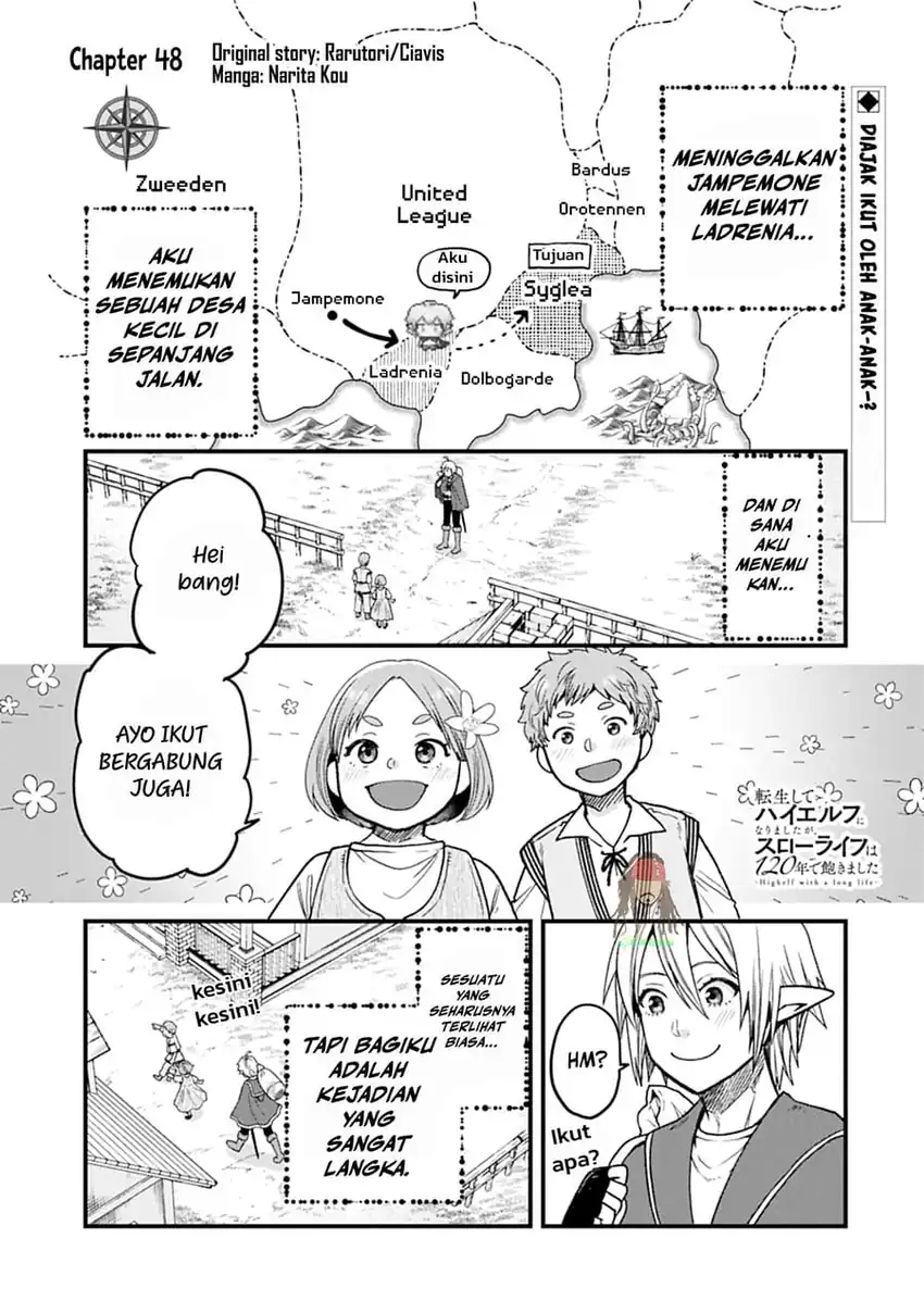 Baca Tensei Shite High Elf ni Narimashitaga, Slow Life wa 120-nen de Akimashita - Chapter 48 halaman 1