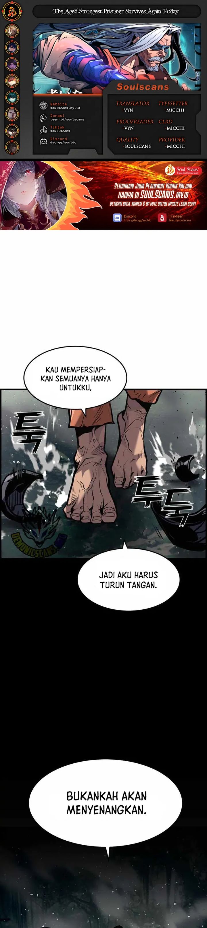 Baca The Aged Strongest Prisoner Survives Again Today - Chapter 40 halaman 1
