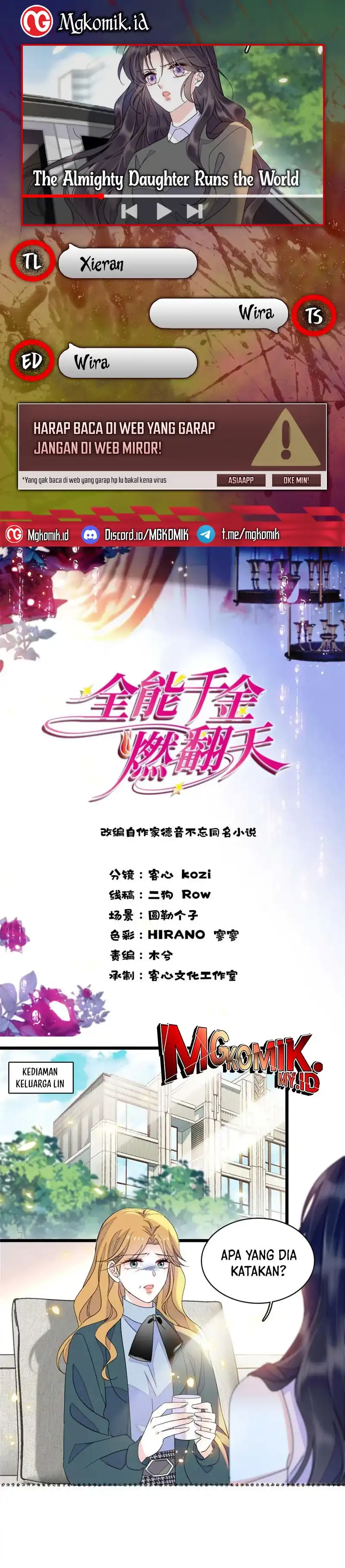 Baca The Almighty Daughter Runs The World - Chapter 181 halaman 1