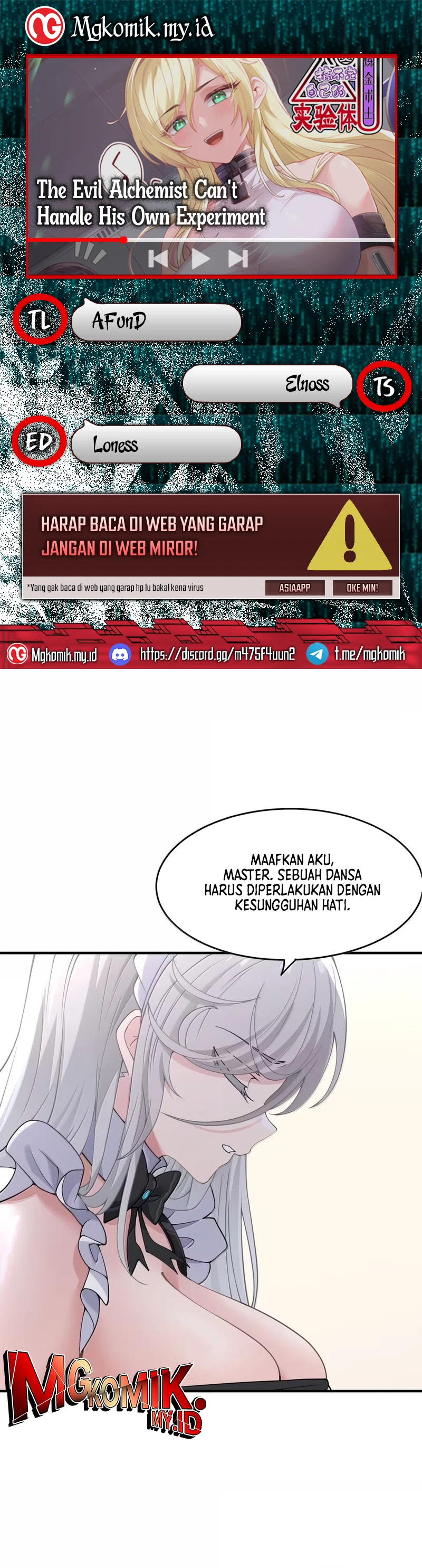 Baca The Evil Alchemist Can't Handle His Own Experiment - Chapter 63 halaman 1