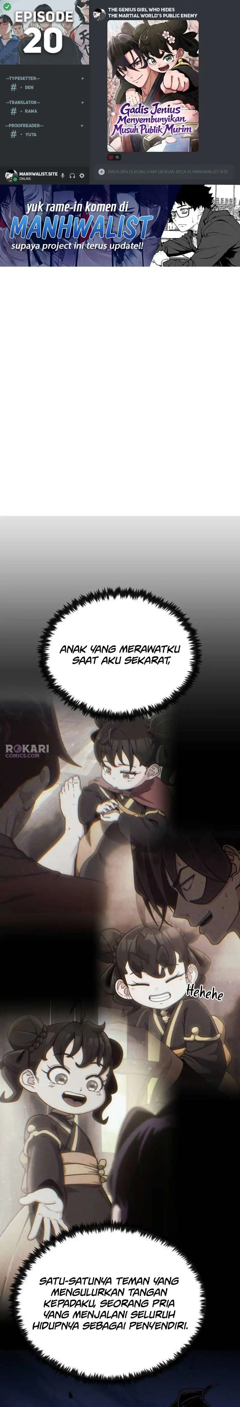 Baca The Genius Girl Who Hides the Martial World’s - Chapter 20 halaman 1