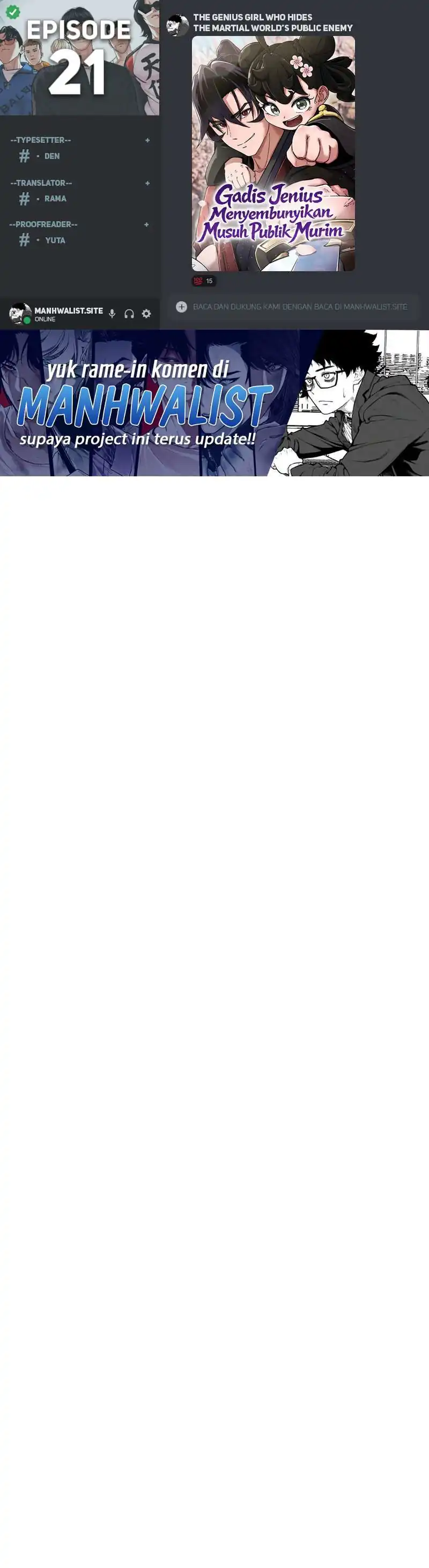 Baca The Genius Girl Who Hides the Martial World’s - Chapter 21 halaman 1