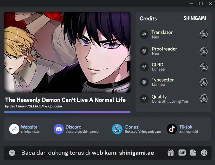 Baca The Heavenly Demon Can’t Live a Normal Life - Chapter 168 halaman 1