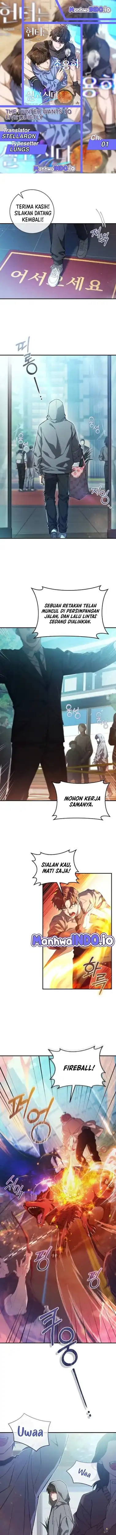 Baca The Hunter Wants to Live Quietly - Chapter 01 halaman 1