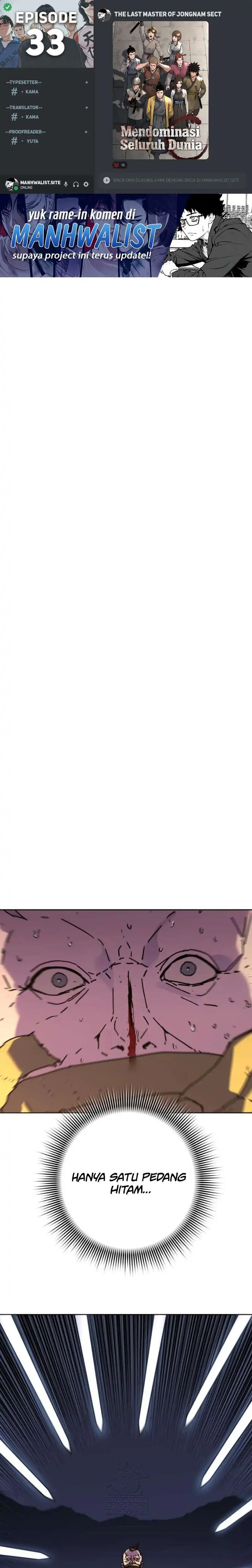 Baca The Last Master of Jongnam Sect - Chapter 33 halaman 1