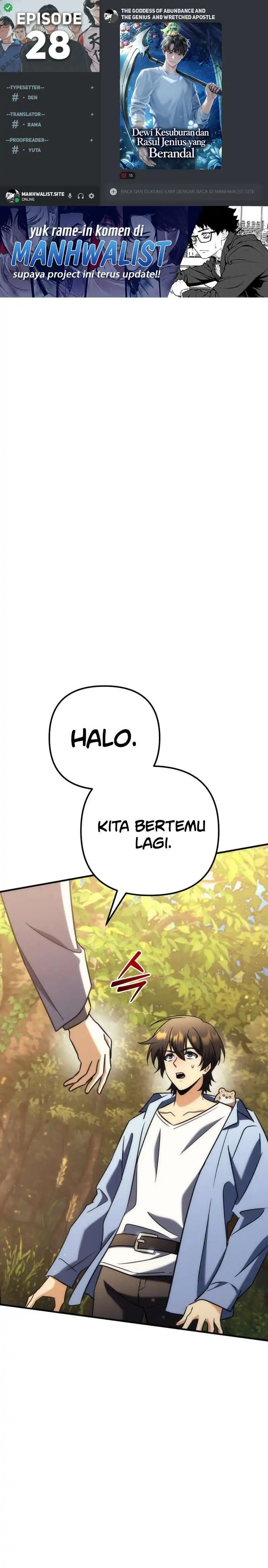 Baca The Rebellious Apostle of the Harvest Goddess - Chapter 28 halaman 1