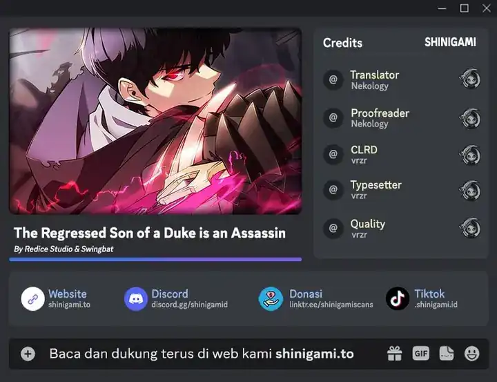 Baca The Regressed Son of a Duke is an Assassin - Chapter 105 halaman 1