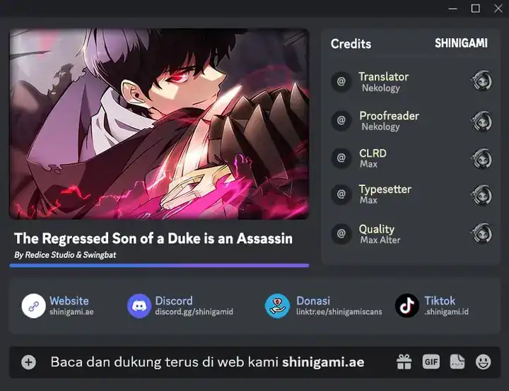 Baca The Regressed Son of a Duke is an Assassin - Chapter 111 halaman 1