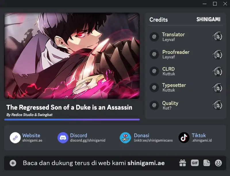 Baca The Regressed Son of a Duke is an Assassin - Chapter 112 halaman 1