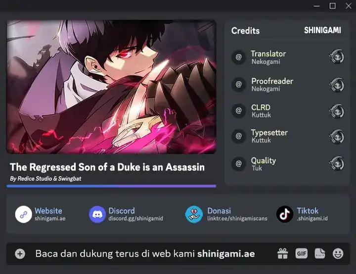 Baca The Regressed Son of a Duke is an Assassin - Chapter 95 halaman 1
