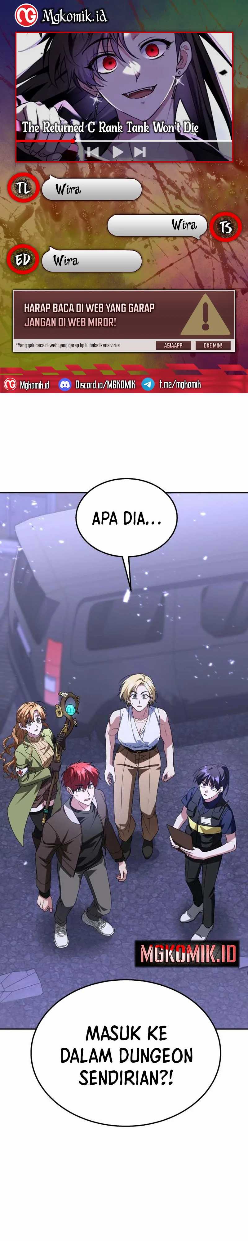 Baca The Returned C-Rank Tank Won't Die! - Chapter 14 halaman 1