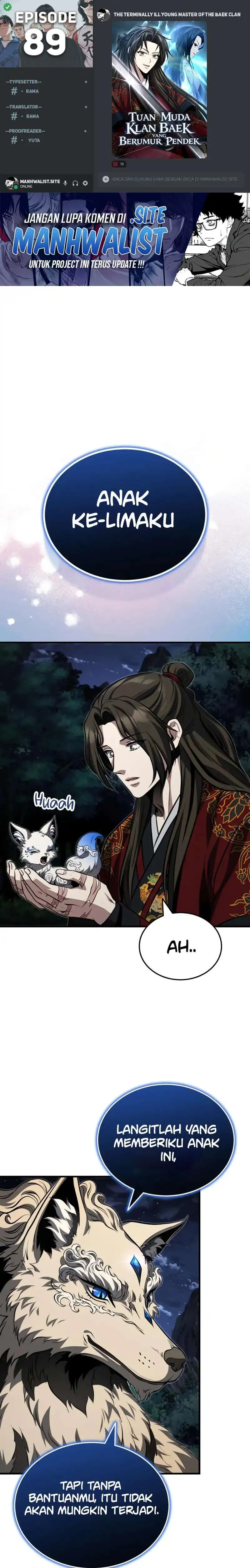 Baca The Terminally Ill Young Master of the Baek Clan - Chapter 89 halaman 1