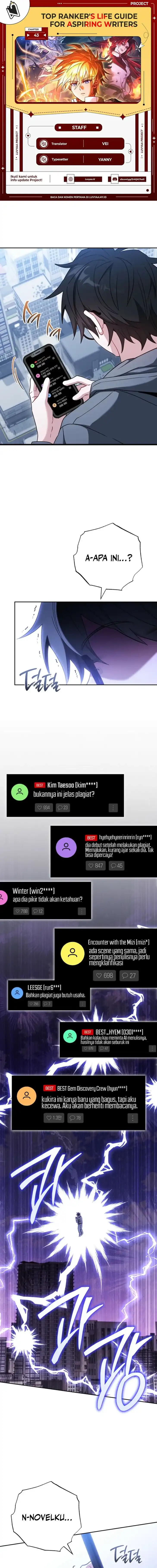 Baca The Top Ranker's Aspiring Writer Life Manual - Chapter 43 halaman 1