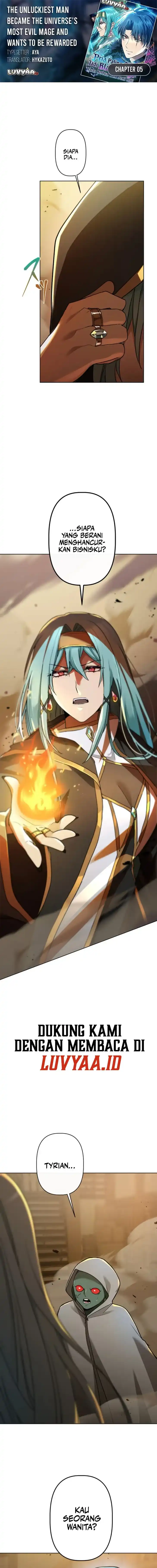 Baca The Unluckiest Man Became the Universe’s Most Evil Mage and Wants to Be Rewarded - Chapter 05 halaman 1