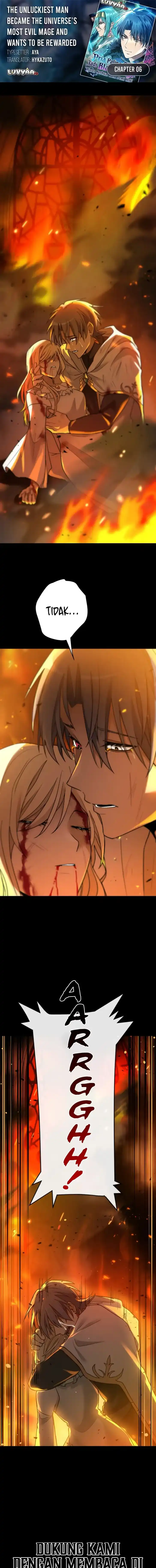 Baca The Unluckiest Man Became the Universe’s Most Evil Mage and Wants to Be Rewarded - Chapter 06 halaman 1