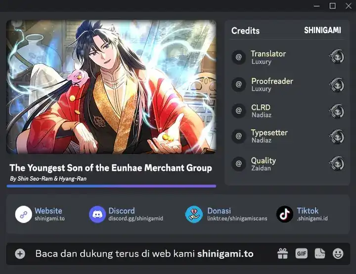 Baca The Youngest Son of the Eunhae Merchant Group Chapter 40 - Halaman 1 Baca The Youngest Son of the Eunhae Merchant Group - Chapter 40 halaman 1