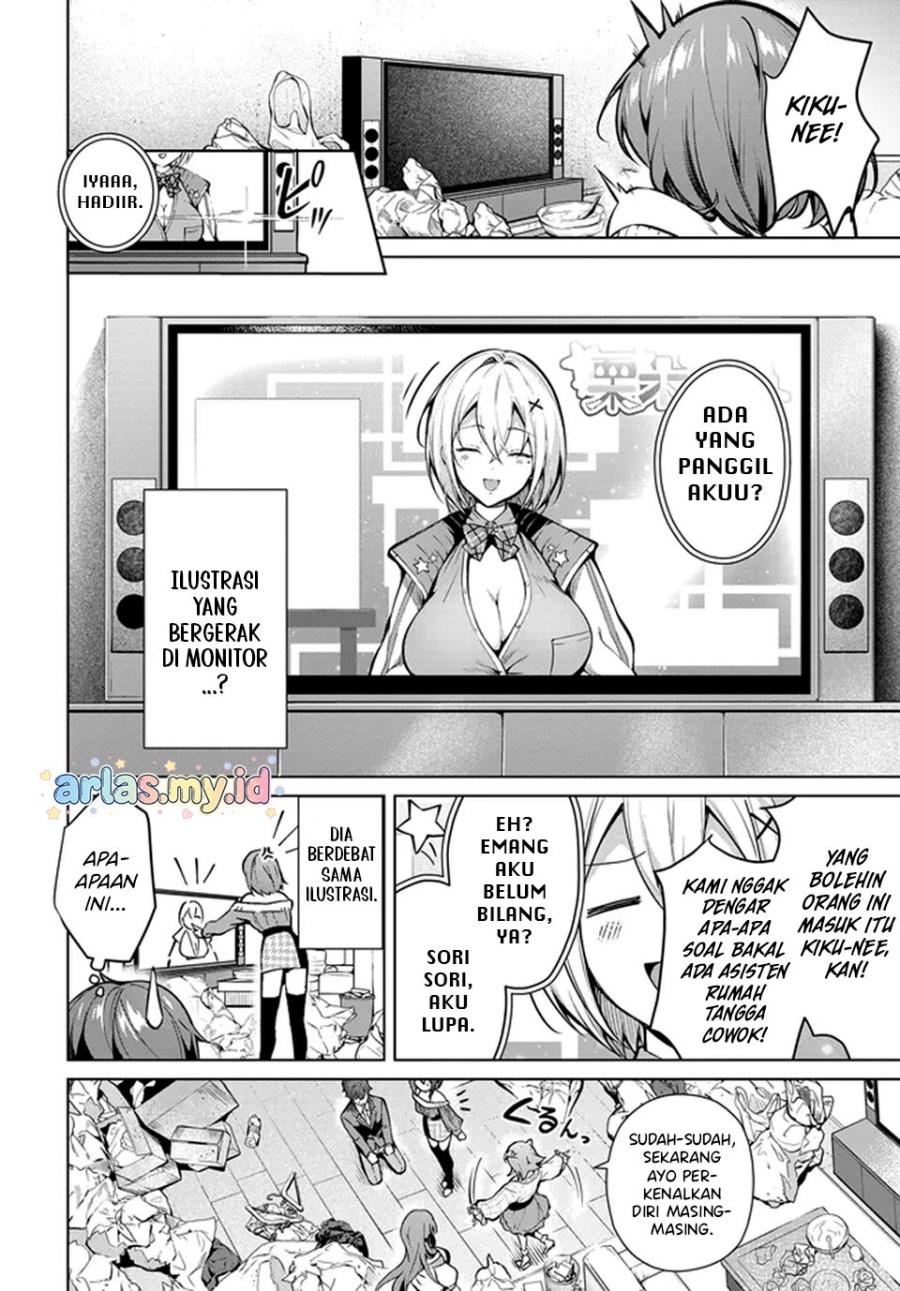 Baca Tier 1 Shimai: Yuumei Yonshimai wa Boku nashi de wa Ikirarenai - Chapter 1.1 halaman 22