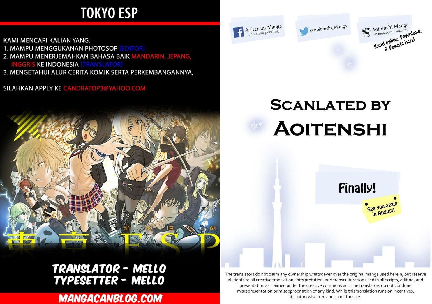 Baca Tokyo ESP - Chapter 62 halaman 2