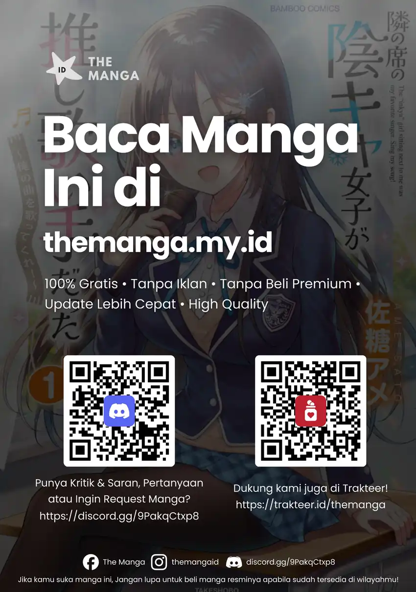 Baca Tonari no Seki no Inkya Joshi ga Oshi Utaite Datta – Ore no Kyoku wo Uttatekure! - Chapter 14.2 halaman 15