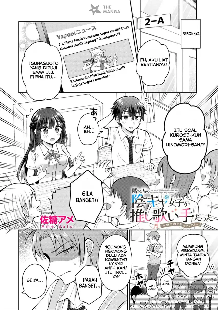 Baca Tonari no Seki no Inkya Joshi ga Oshi Utaite Datta – Ore no Kyoku wo Uttatekure! - Chapter 15 halaman 2