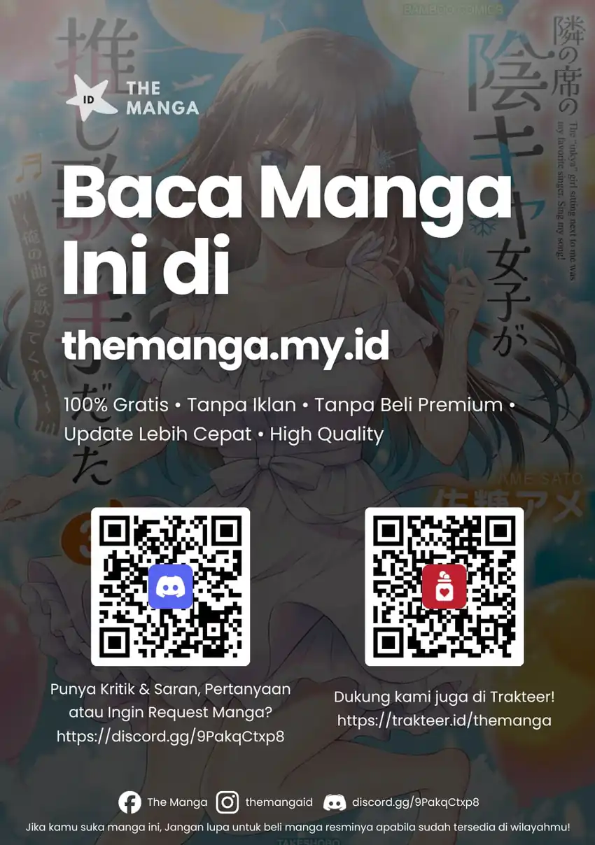 Baca Tonari no Seki no Inkya Joshi ga Oshi Utaite Datta – Ore no Kyoku wo Uttatekure! - Chapter 17 halaman 22