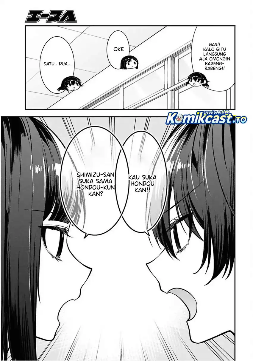 Baca Tonari no Seki no Yankee Shimizu-san ga Kami o Kuroku Sometekita - Chapter 13 halaman 4