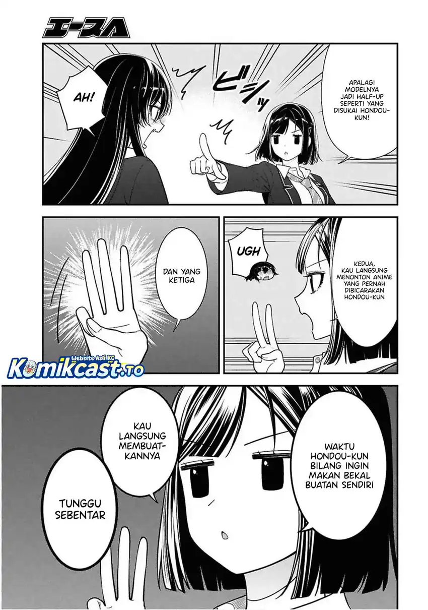 Baca Tonari no Seki no Yankee Shimizu-san ga Kami o Kuroku Sometekita - Chapter 13 halaman 6