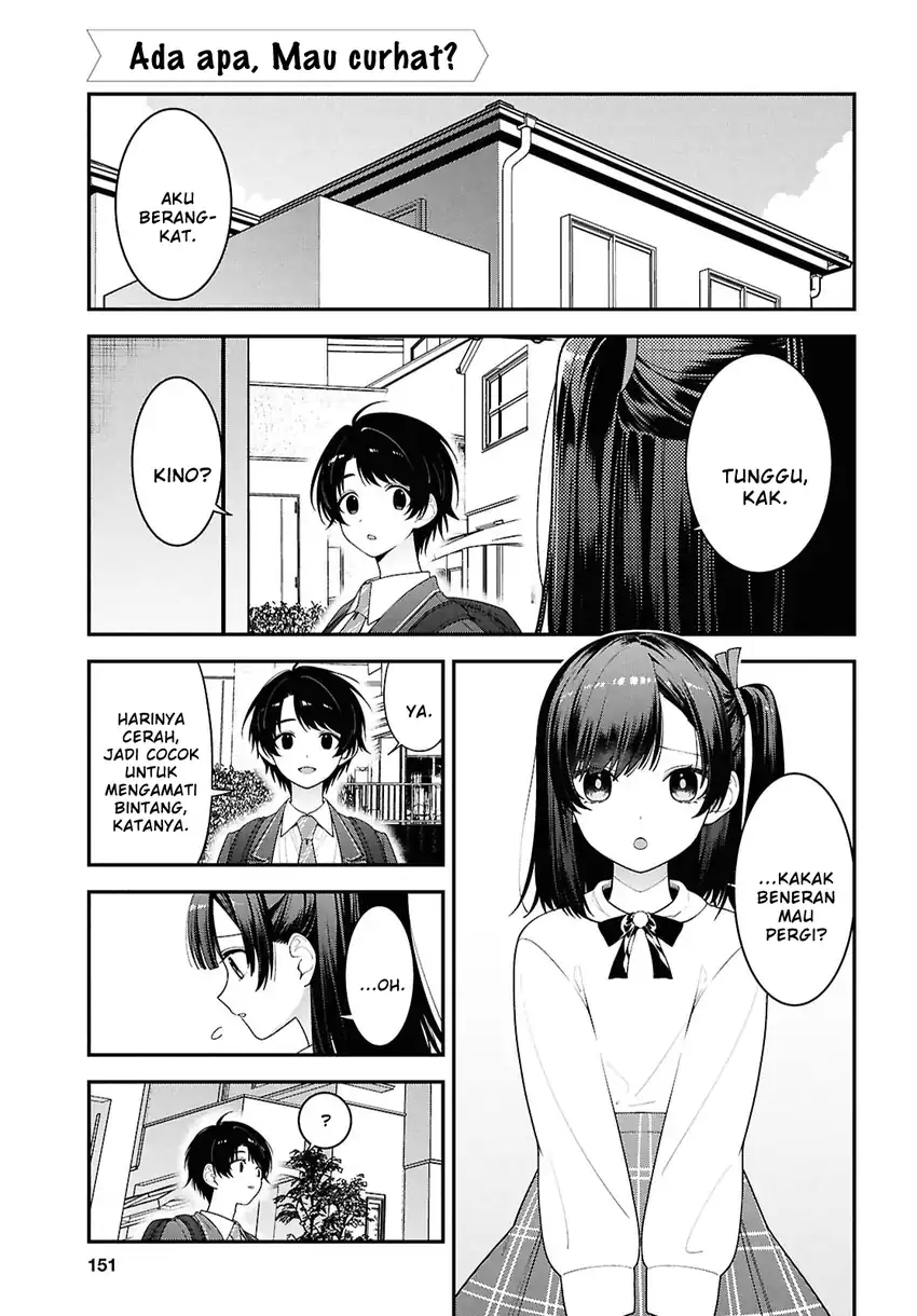 Baca Tonari no Seki no Yankee Shimizu-san ga Kami o Kuroku Sometekita - Chapter 14 halaman 1