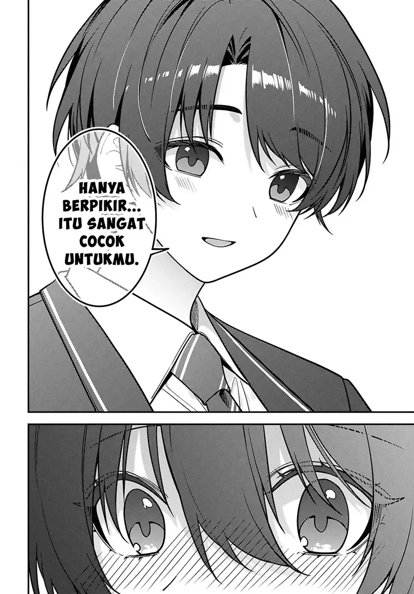 Baca Tonari no Seki no Yankee Shimizu-san ga Kami o Kuroku Sometekita - Chapter 14 halaman 16