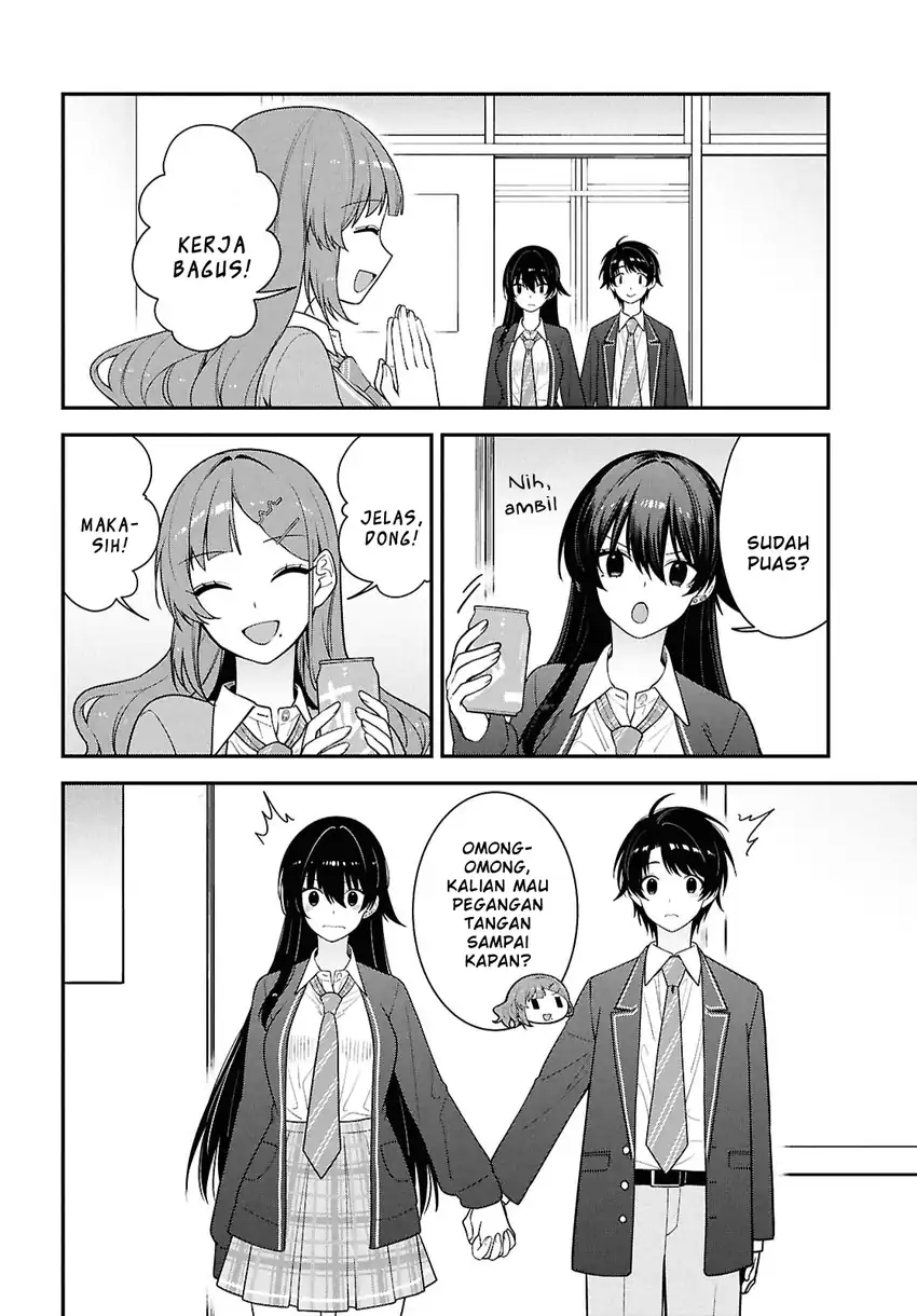 Baca Tonari no Seki no Yankee Shimizu-san ga Kami o Kuroku Sometekita - Chapter 14 halaman 18